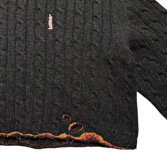 133 of 167 Burning embroidered cropped sweater - Picture 2 of 3